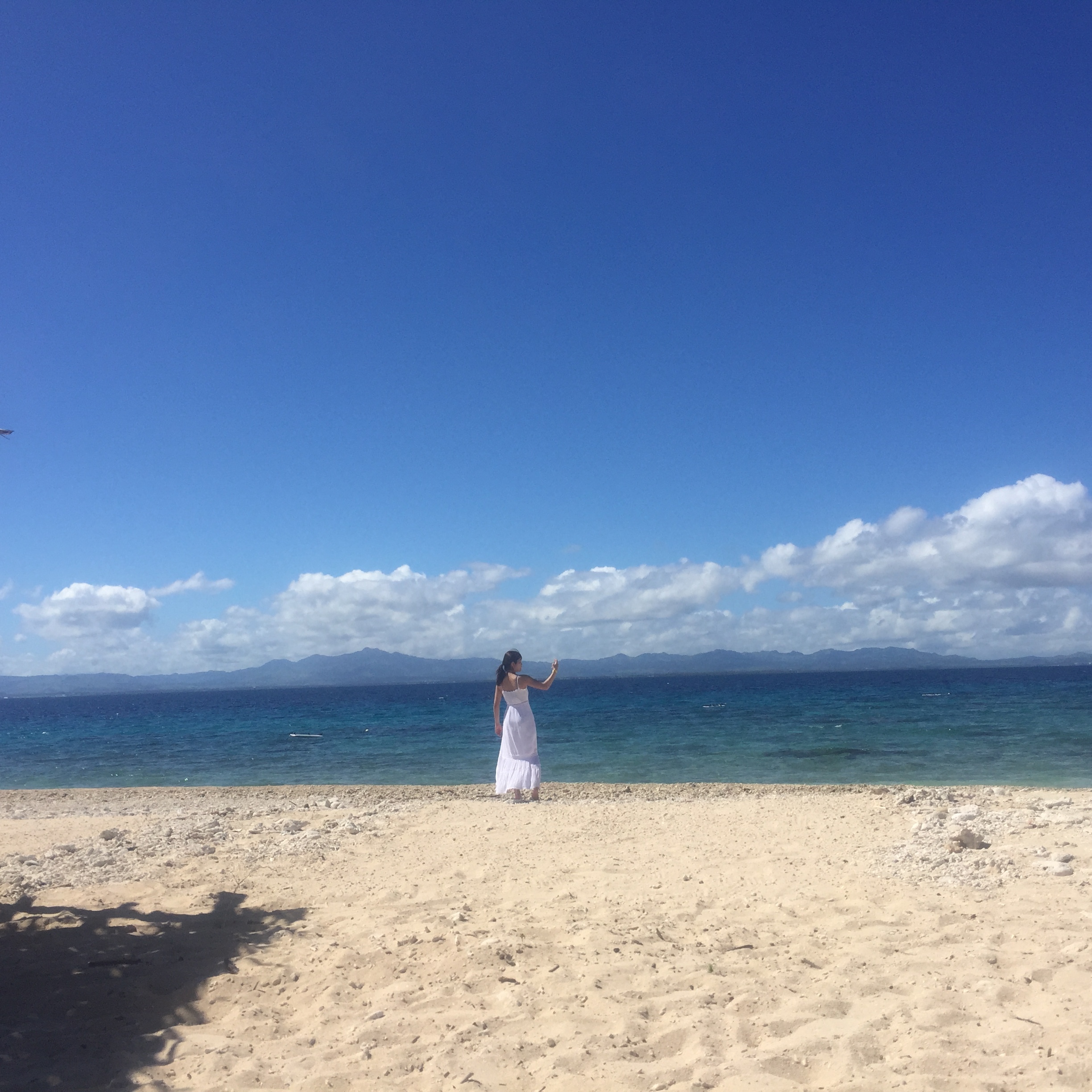 島が綺麗すぎてシャッター切りまくる友達🍹