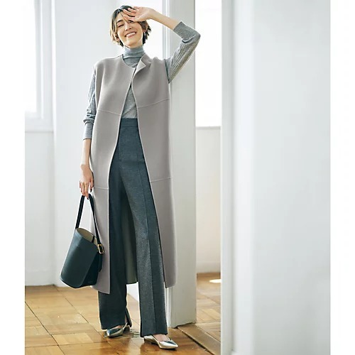 HAVEL studio ダブルフェイスロングジレ ¥82,500
