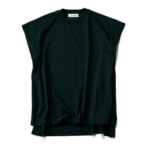 洗練されたTシャツコーデが叶う!「SACRA」コットンクルーネックトップ_1_3