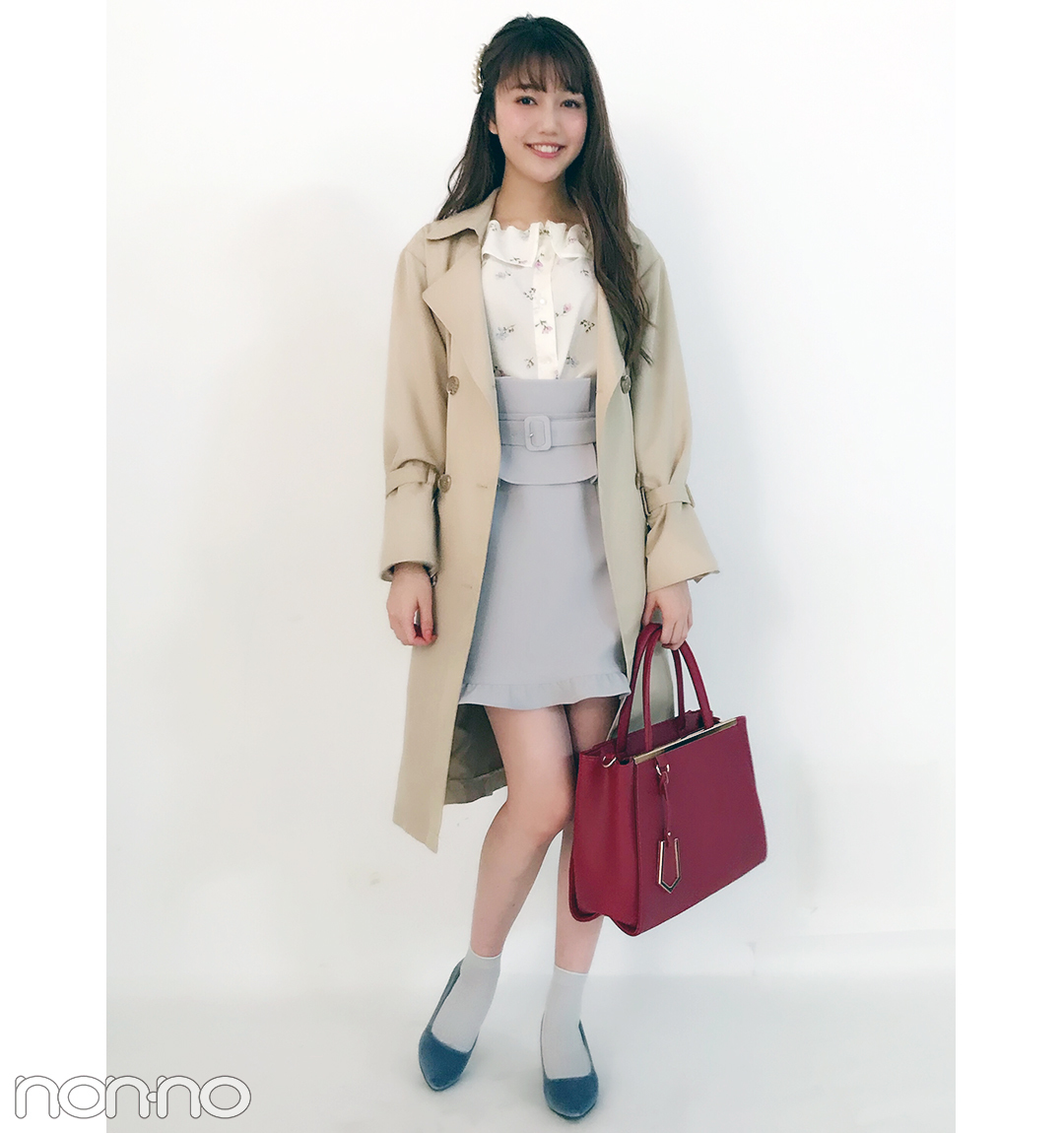 松川菜々花の好感度抜群♡トレンチコーデ【毎日コーデ】_1_1