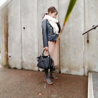Jacket:anysis,Onepiece:nano・universe,Bag:longchamp,Shoes:anysis