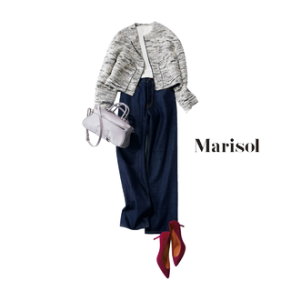 ノーカラージャケット の記事一覧 ファッション誌marisol マリソル Online 40代をもっとキレイに 女っぷり上々