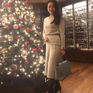 Marisol 忘年会はイルミネーションが映える白ワントーンコーデで!_1_1