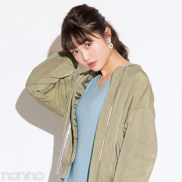 アースミュージック エコロジーで買うなら ニットとシャツのセットワンピ 今 春着回しコーデ Non No Web ファッション 美容 モデル情報を毎日お届け