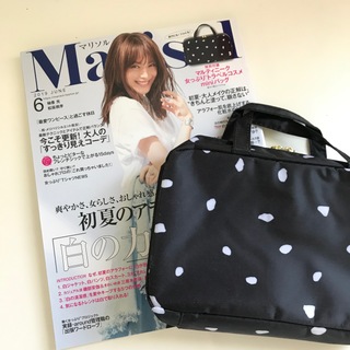 表紙の海老原さん…♡ マルティニークのminiバックは、ゴールドのジップが可愛く愛用しています