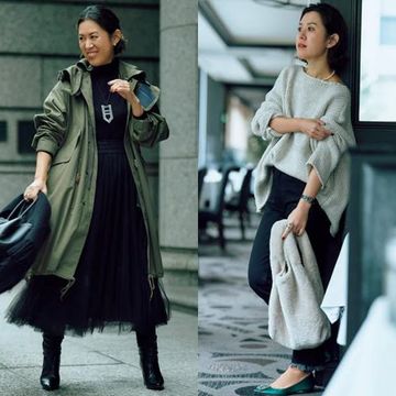 お手本にしたい パリ ミラノマダムの 冬のこなれスタイル Web Eclat 50代女性のためのファッション ビューティ ライフスタイル最新情報