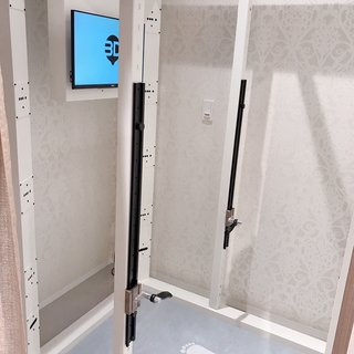中に入ると、3Dスキャナーが