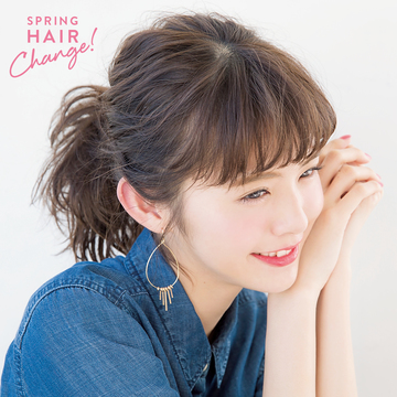 おでこが狭いからシースルー前髪が似合わない そんなときはヘアアレンジで解決 Non No Web ファッション 美容 モデル情報を毎日お届け