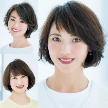 おろし前髪スタイリング3 1 9分け でスタイリッシュにイメチェン Web Eclat 50代女性のためのファッション ビューティ ライフスタイル最新情報