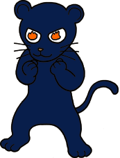 情熱的な黒ひょう